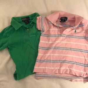 Two Ralph Lauren polo shirts size 2T